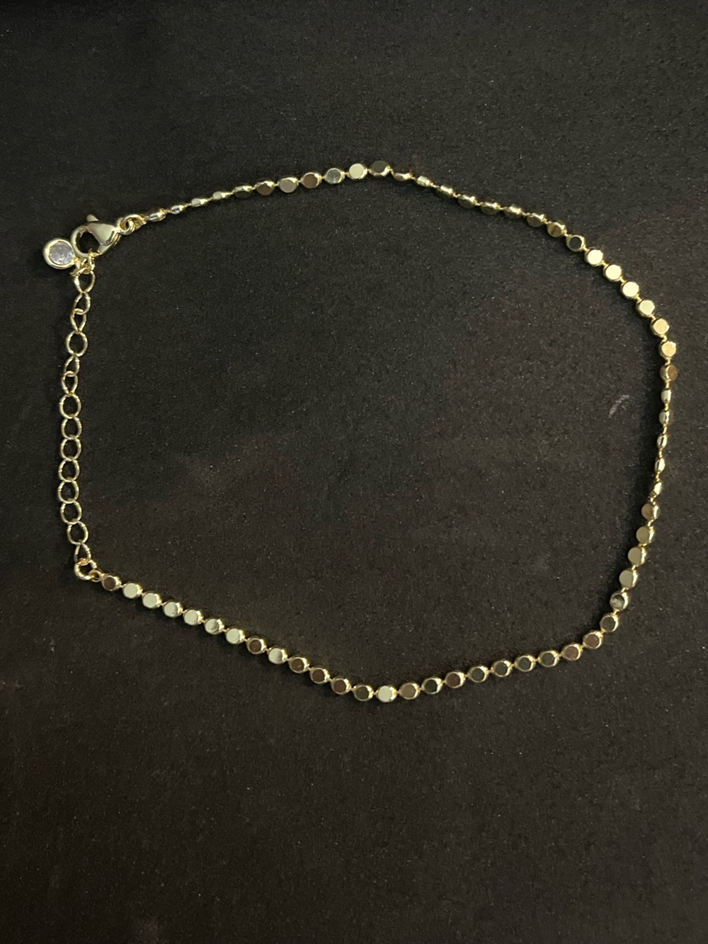 Delicate Gold Disc Chain anklet - Women Jewelry